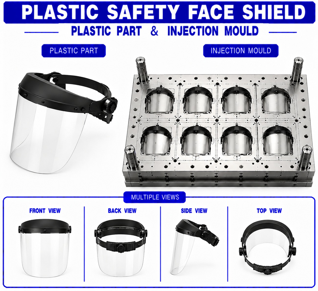 Plastic Safety Face Shield Mould and Moulding Service